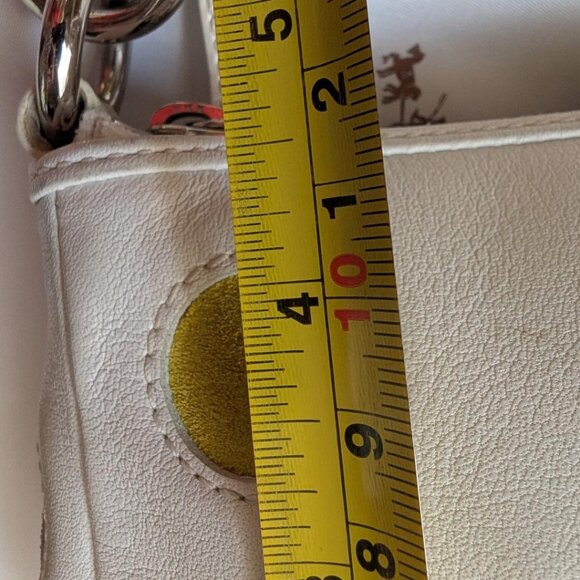 COACH SIGNATURE MULTICOLOR POLKA DOT POUCH MINI DEMI POUCH w/DUST BAG - Picture 11 of 13